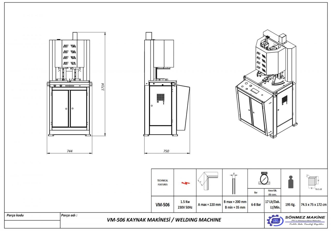 Profesyonel Seri Tek Ke Kaynak Makinesi VM506