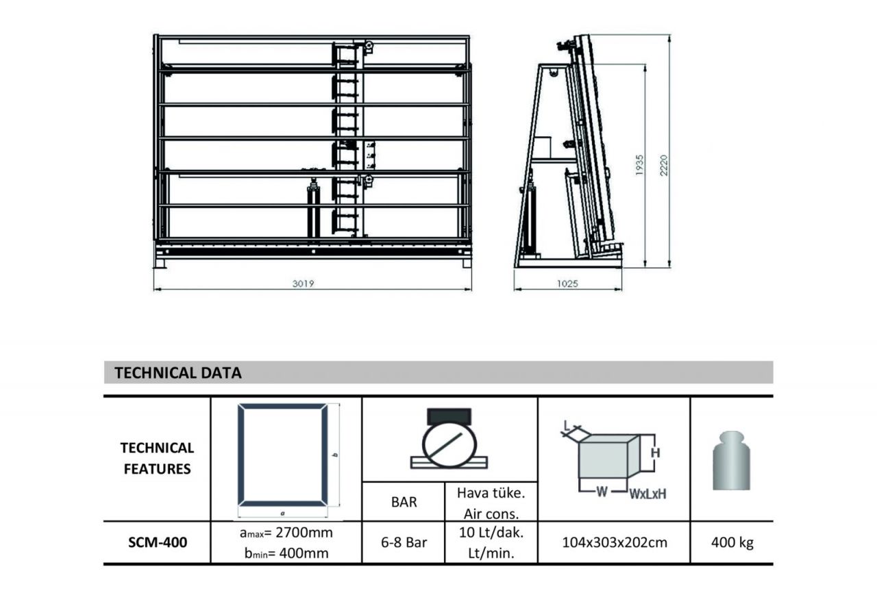 Cam Montaj Makinesi SCM400